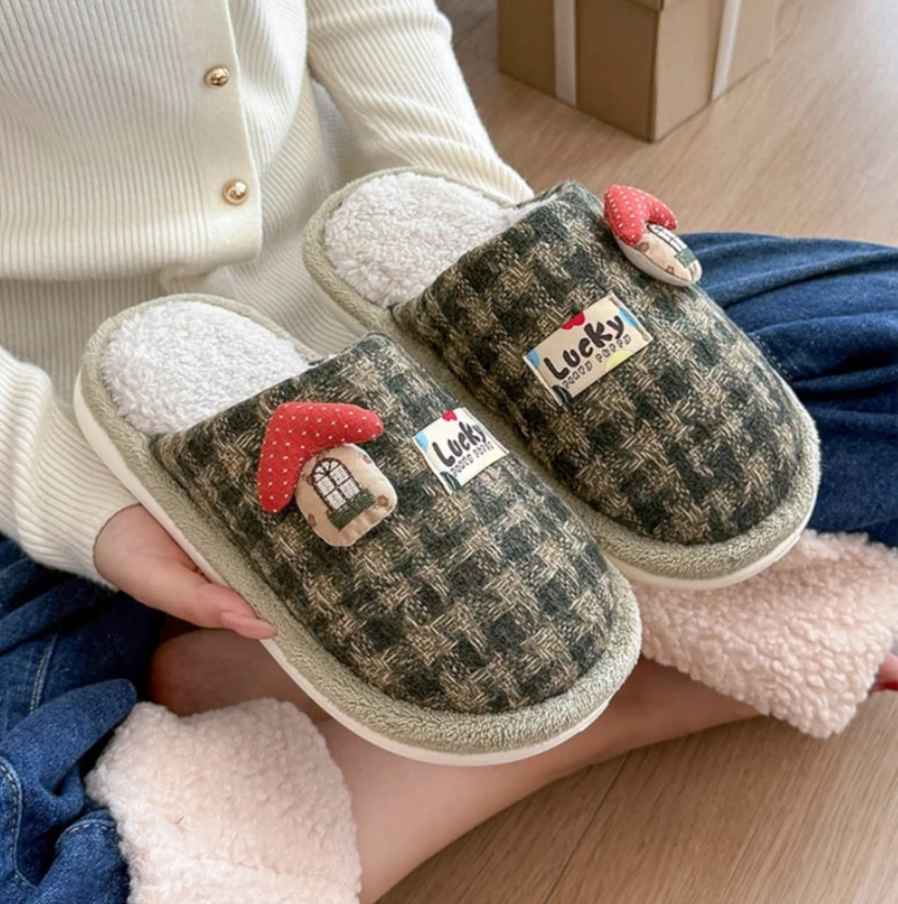 Pantoufles pour Noël 